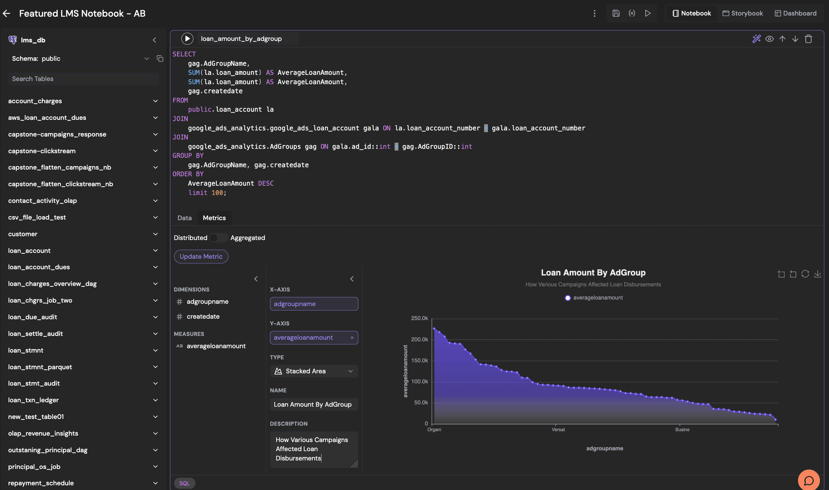 Autonmis Notebook Feature